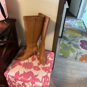Calvin Klein Tan Heeled Boots